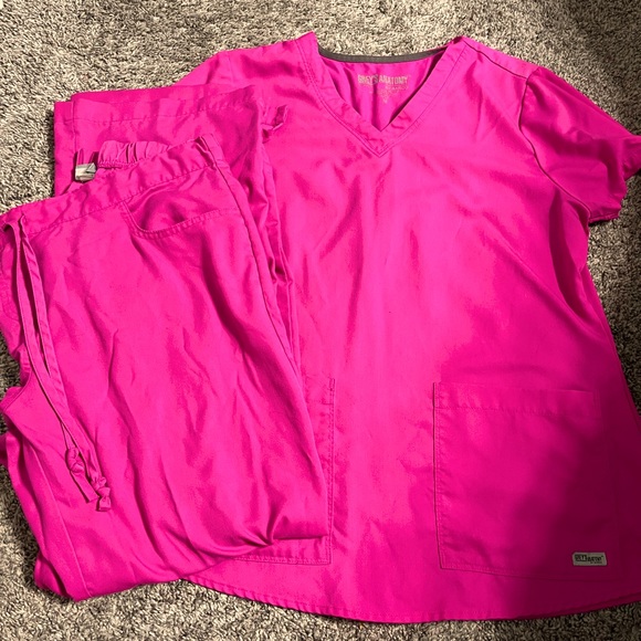 Grey's Anatomy Other Hot Pink Greys Anatomy Scrubs Poshmark